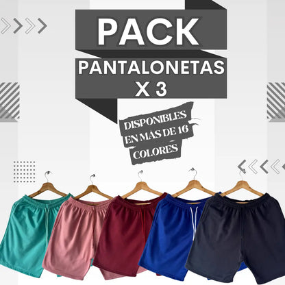 PACK DE PANTALONETAS X3