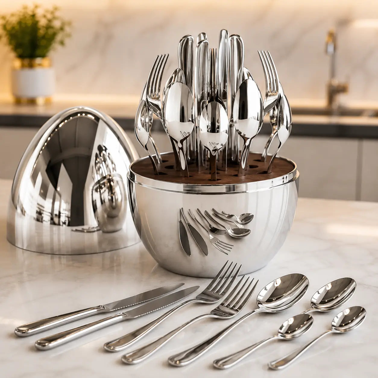 SET DE CUBIERTOS DE LUJO X 24